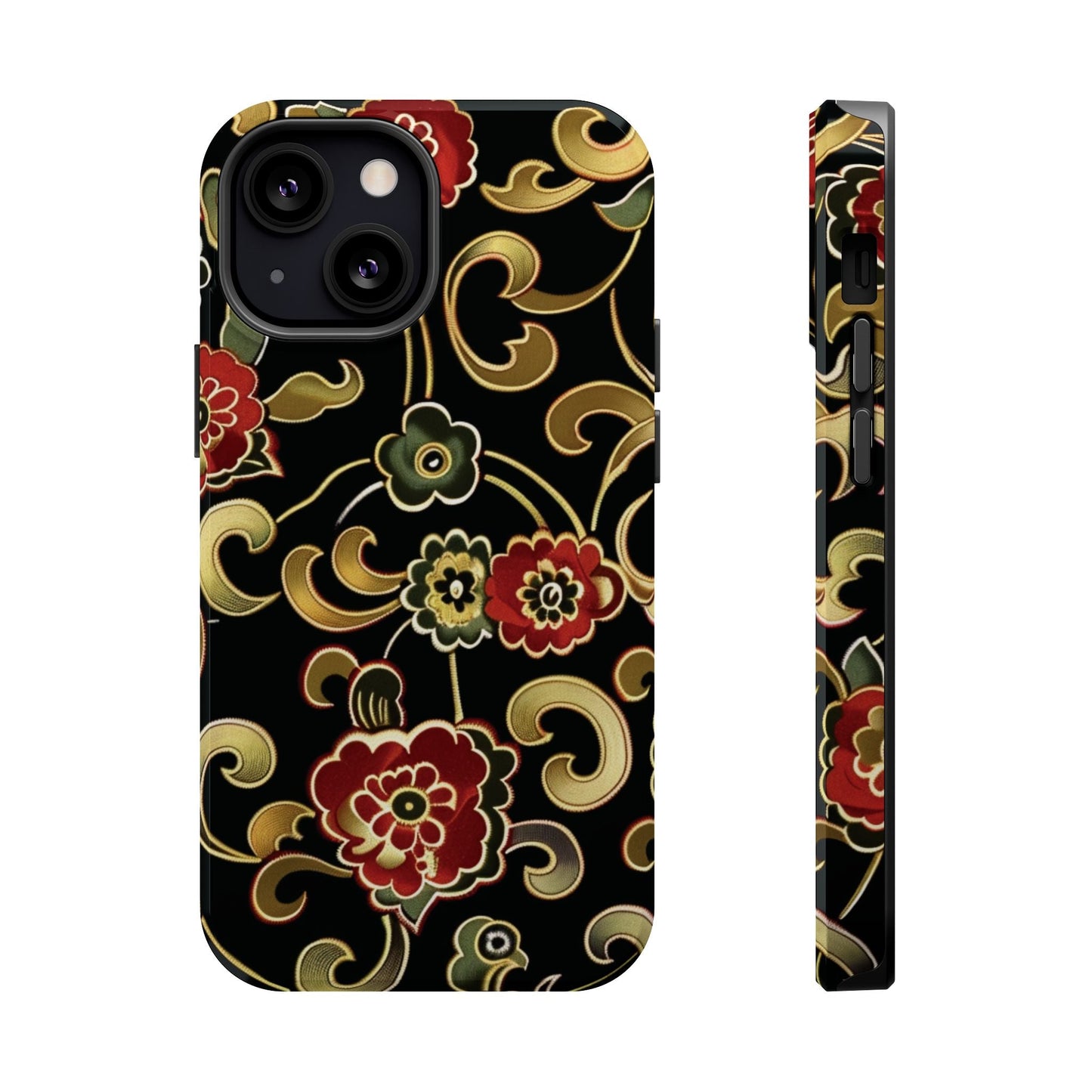 Floral Scroll Magnetic Impact - Resistant Phone Case - DIGITAL X