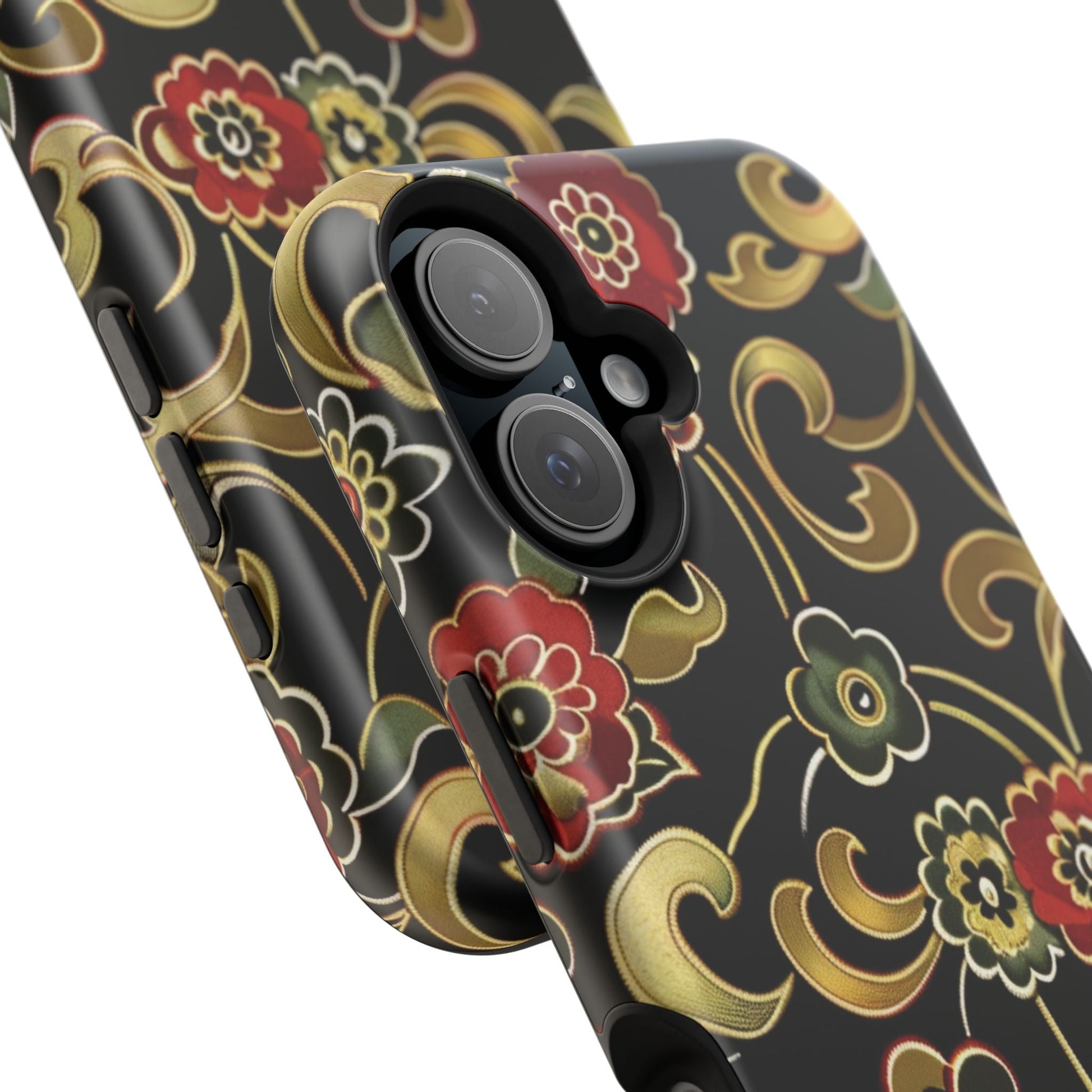 Floral Scroll Magnetic Impact - Resistant Phone Case - DIGITAL X