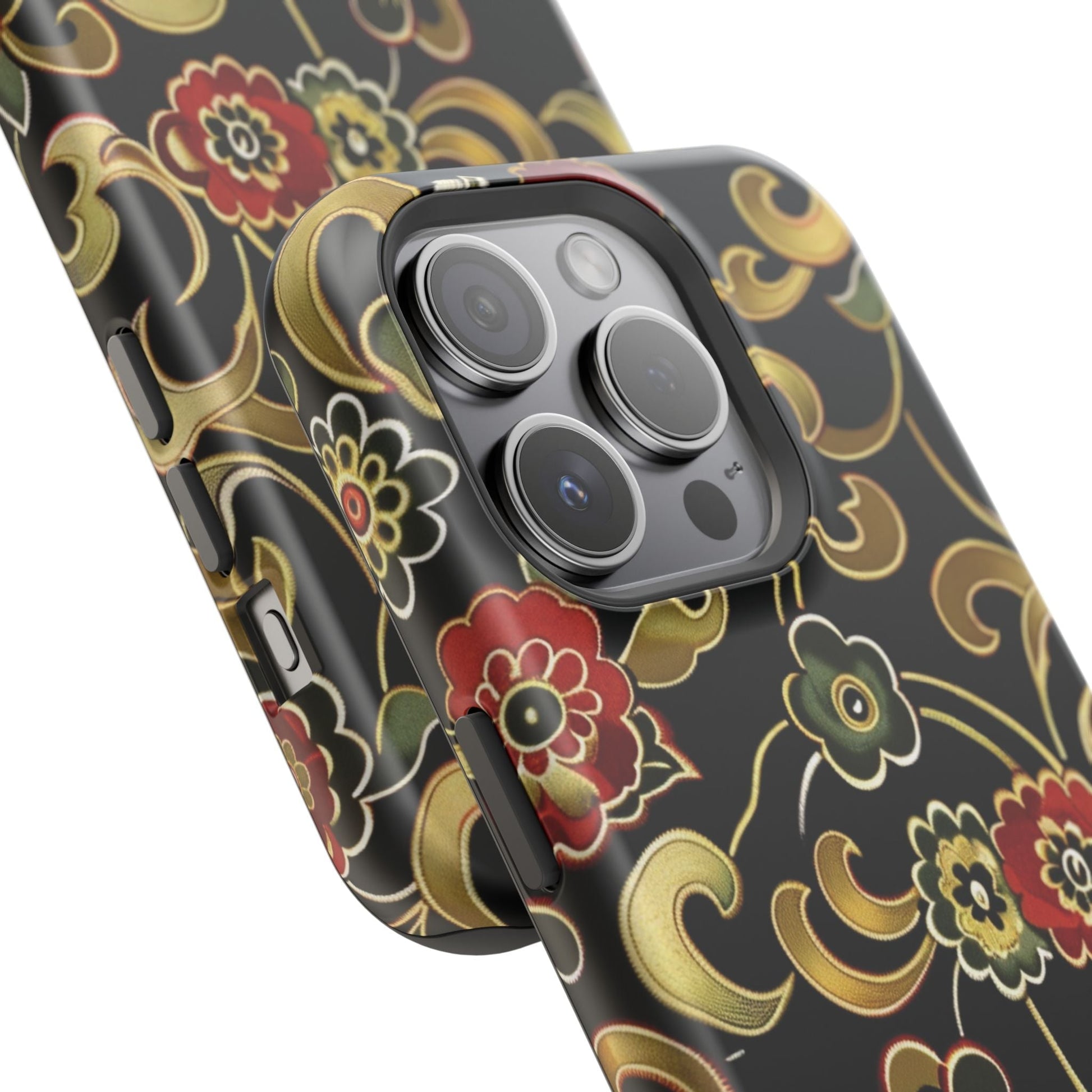 Floral Scroll Magnetic Impact - Resistant Phone Case - DIGITAL X