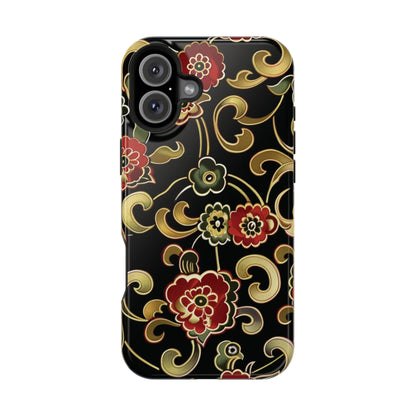 Floral Scroll Magnetic Impact - Resistant Phone Case - DIGITAL X