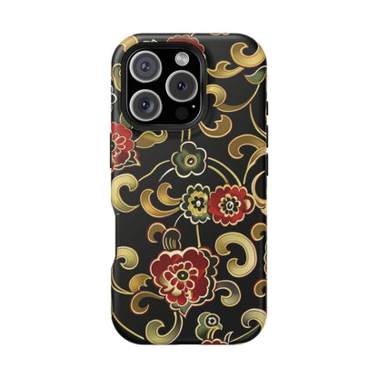 Floral Scroll Magnetic Impact - Resistant Phone Case - DIGITAL X