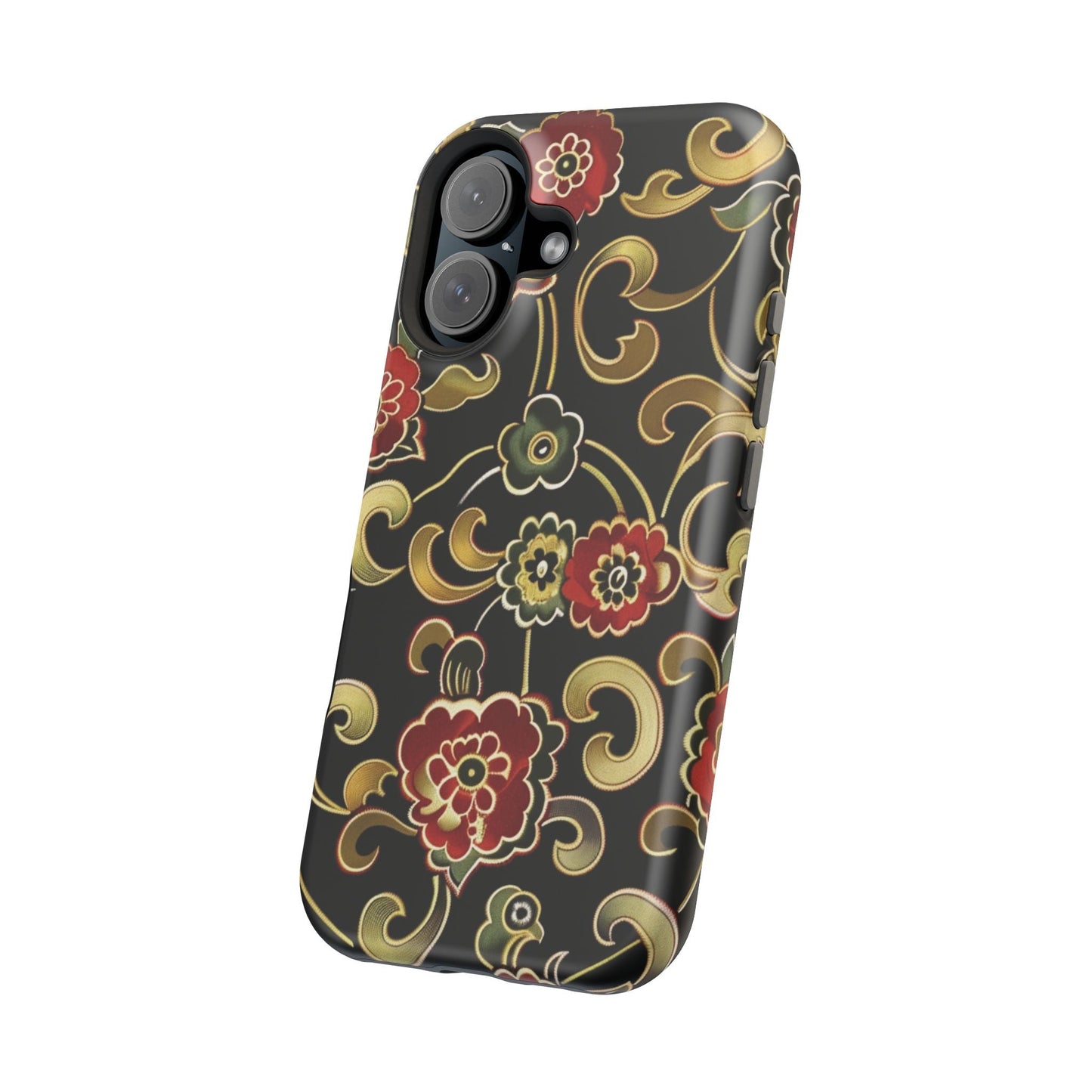 Floral Scroll Magnetic Impact - Resistant Phone Case - DIGITAL X