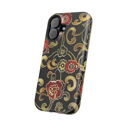 Floral Scroll Magnetic Impact - Resistant Phone Case - DIGITAL X