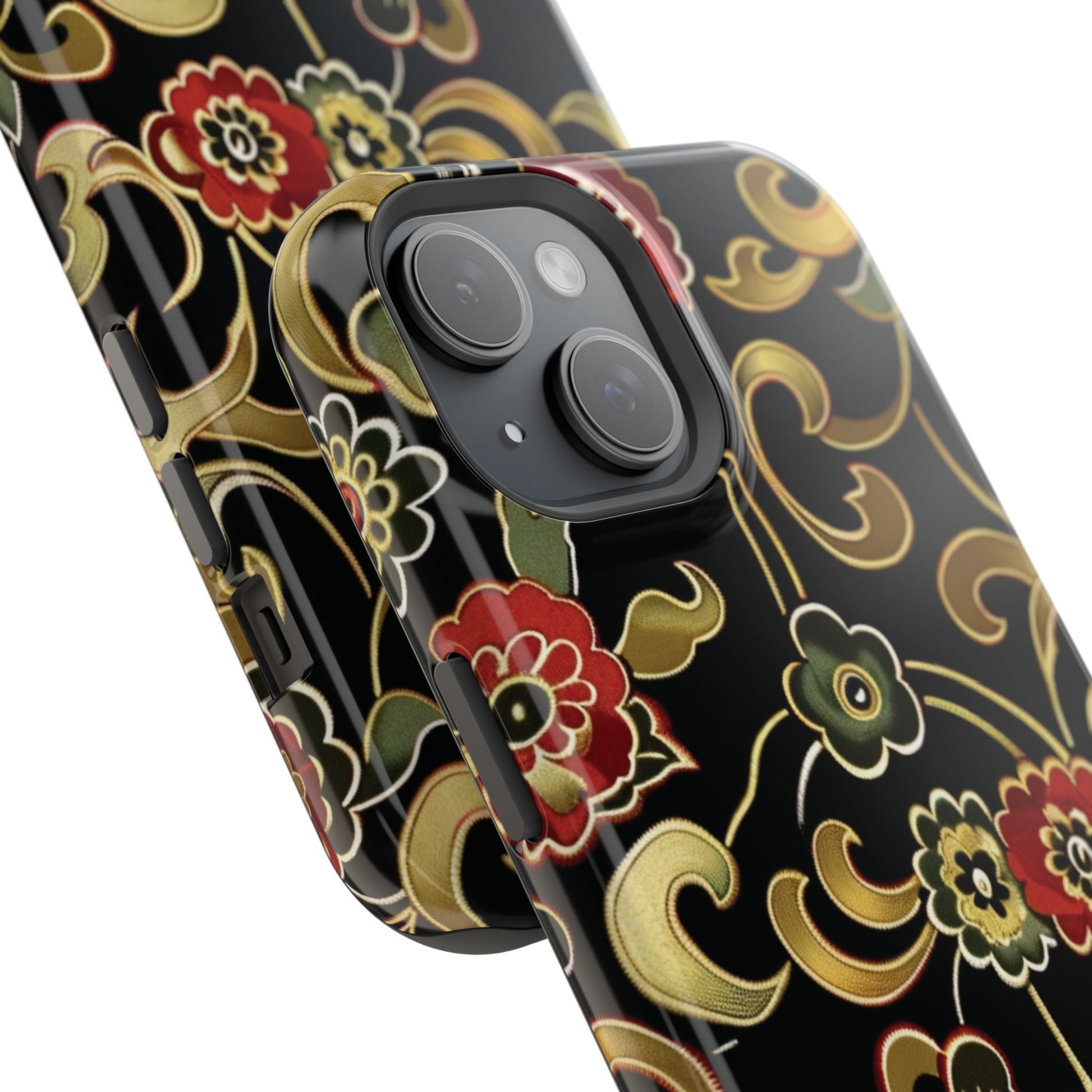 Floral Scroll Magnetic Impact - Resistant Phone Case - DIGITAL X
