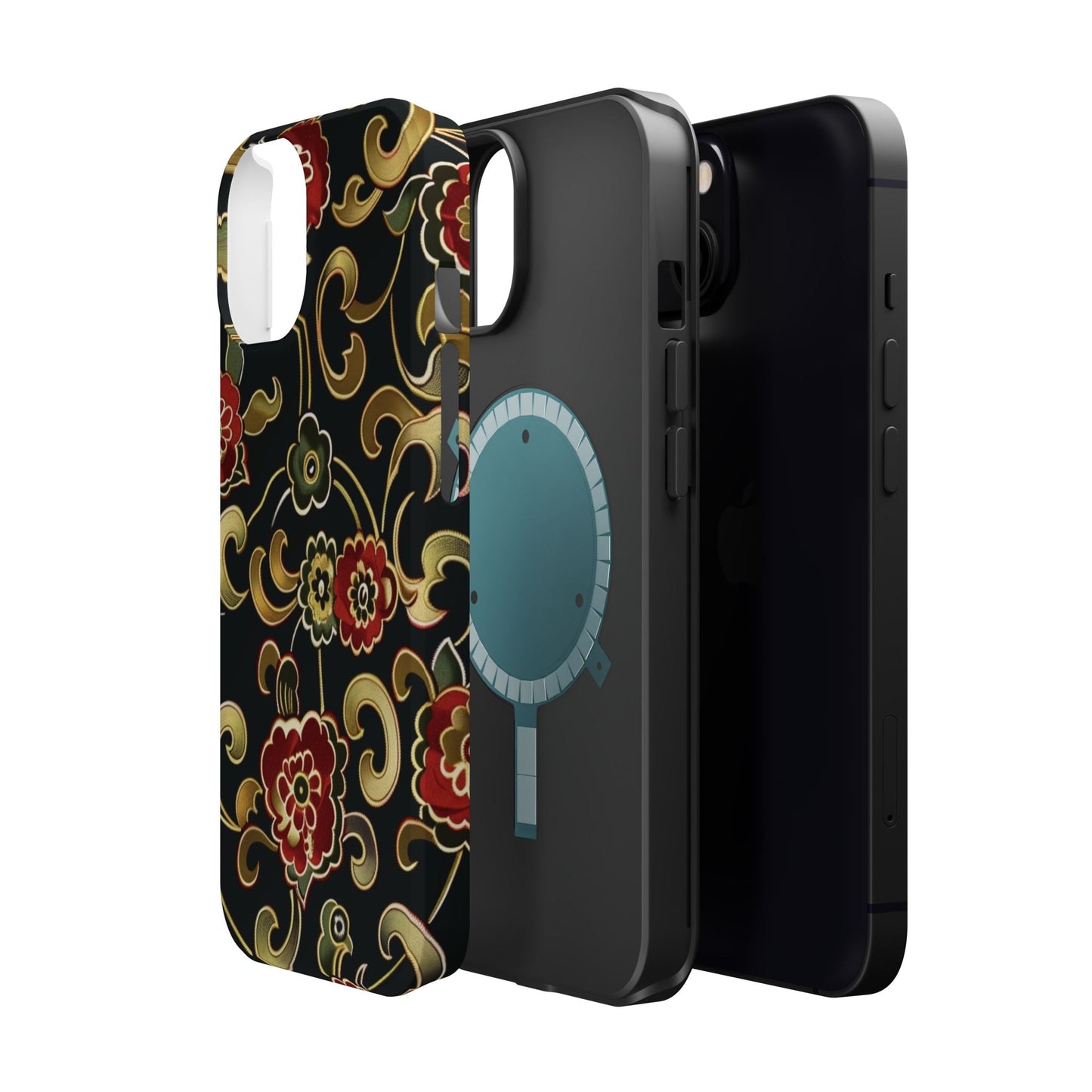 Floral Scroll Magnetic Impact - Resistant Phone Case - DIGITAL X