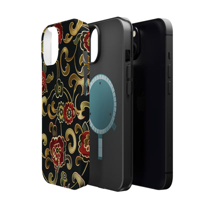 Floral Scroll Magnetic Impact - Resistant Phone Case - DIGITAL X