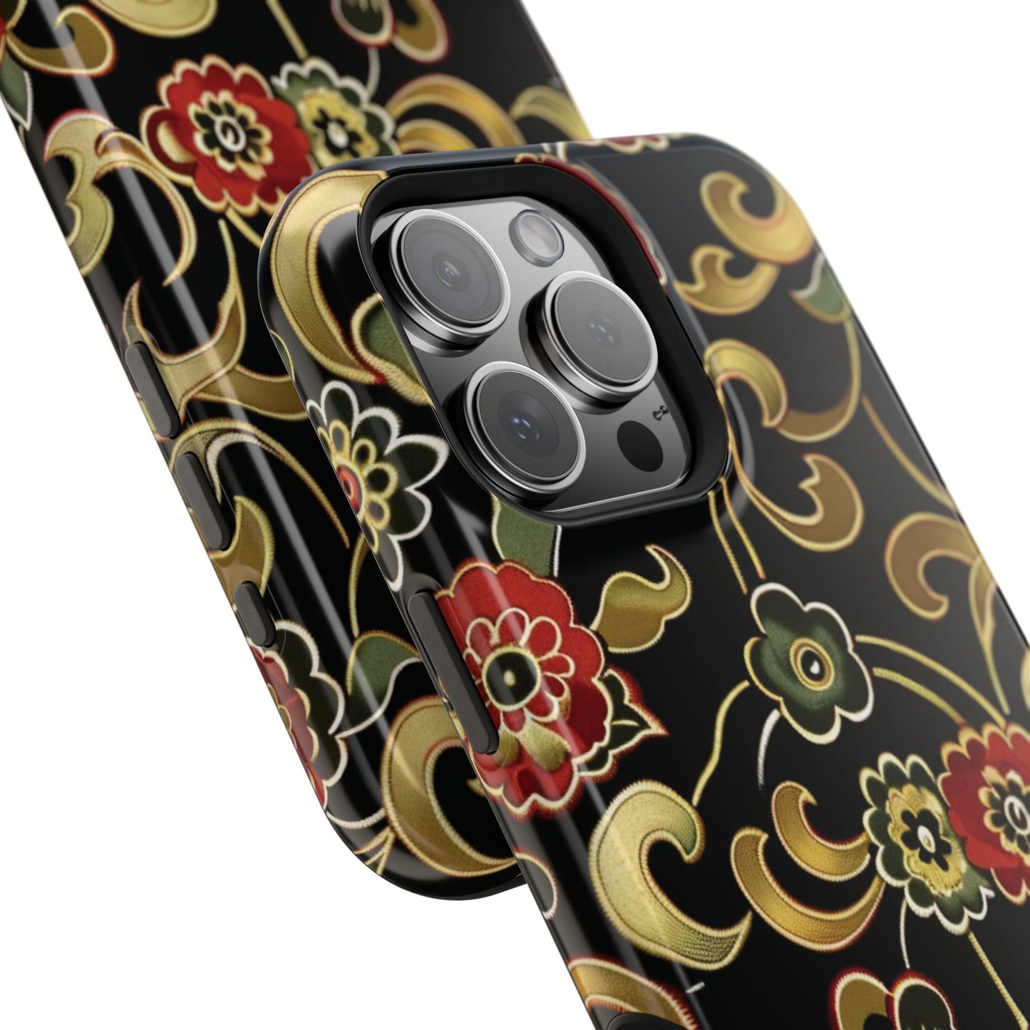 Floral Scroll Magnetic Impact - Resistant Phone Case - DIGITAL X
