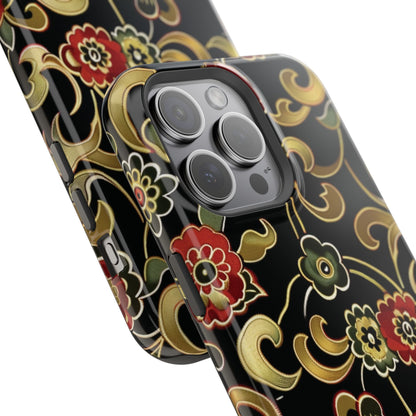 Floral Scroll Magnetic Impact - Resistant Phone Case - DIGITAL X
