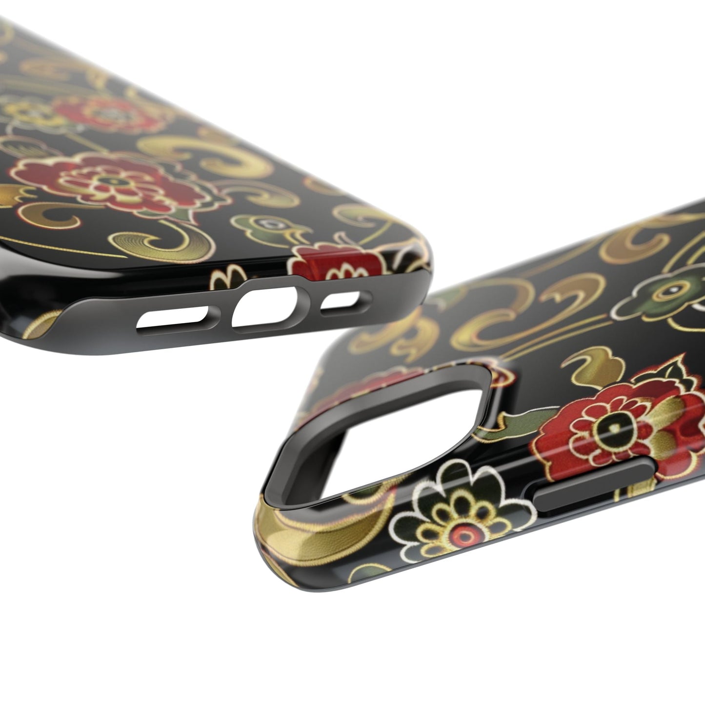 Floral Scroll Magnetic Impact - Resistant Phone Case - DIGITAL X