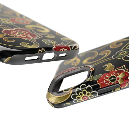 Floral Scroll Magnetic Impact - Resistant Phone Case - DIGITAL X