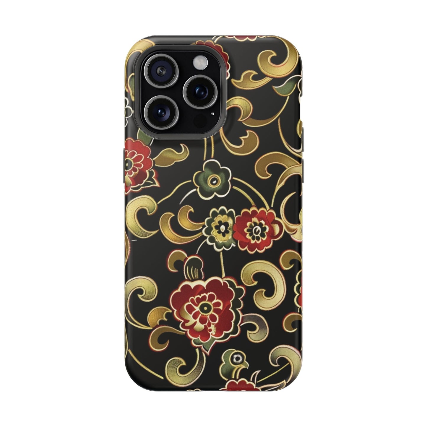 Floral Scroll Magnetic Impact - Resistant Phone Case - DIGITAL X