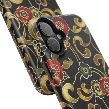 Floral Scroll Magnetic Impact - Resistant Phone Case - DIGITAL X