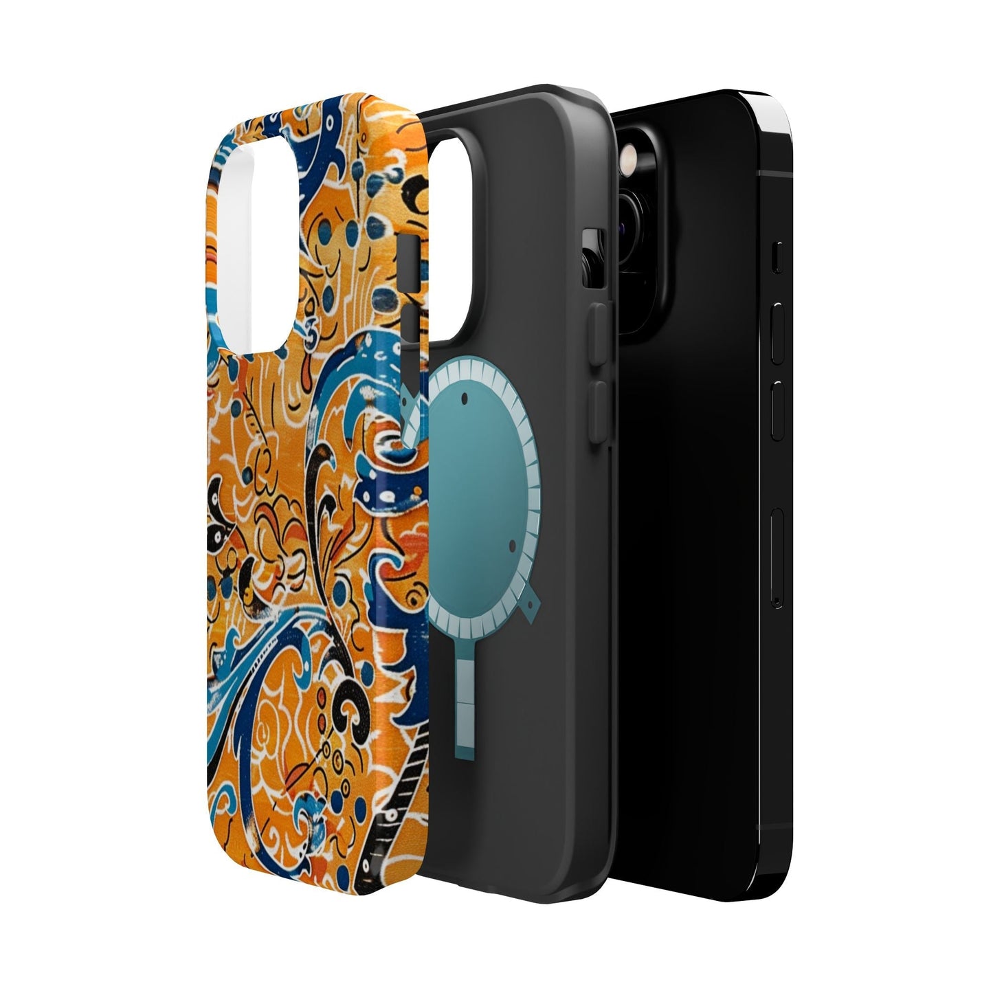 Floral Swirl Magnetic Impact - Resistant Phone Case - DIGITAL X