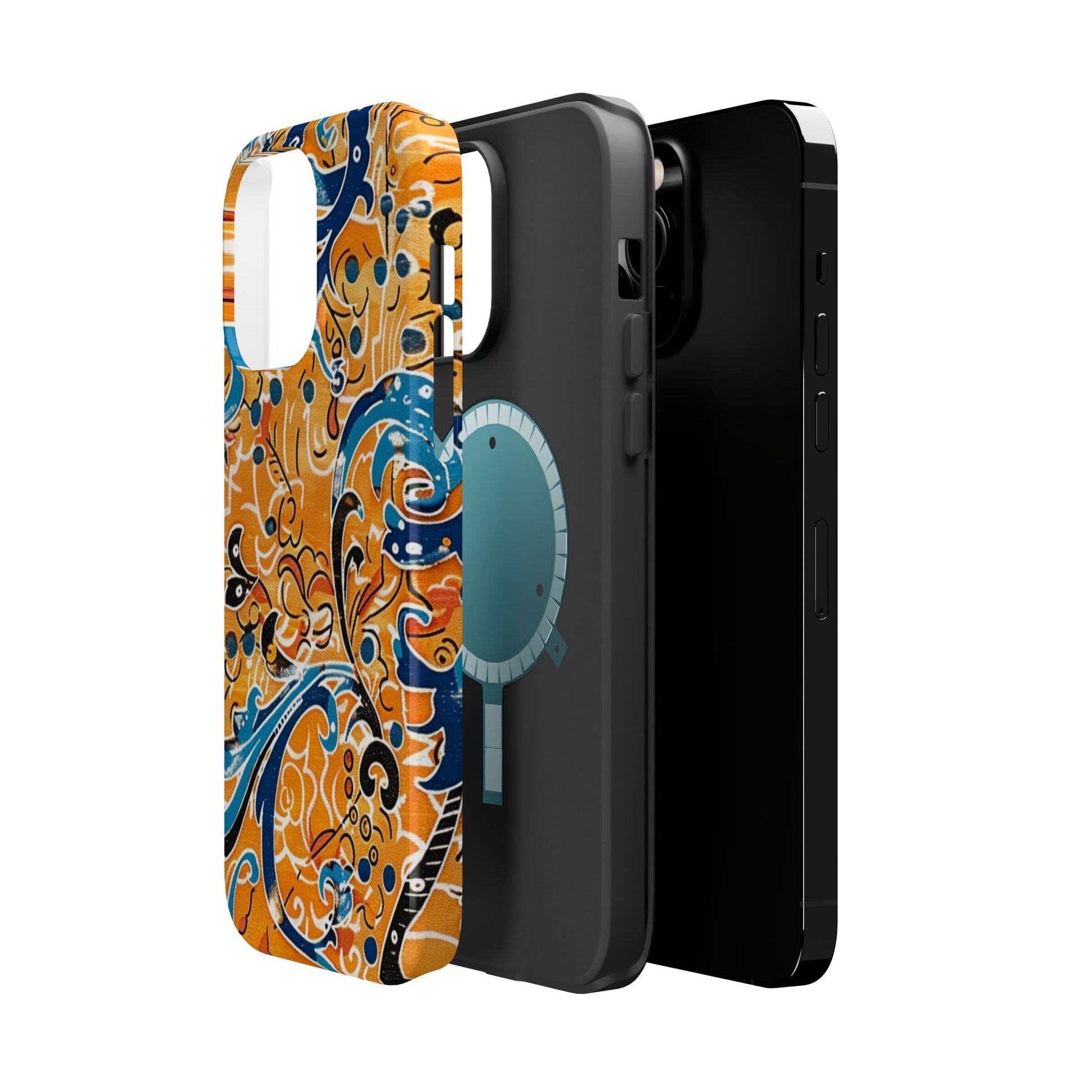 Floral Swirl Magnetic Impact - Resistant Phone Case - DIGITAL X