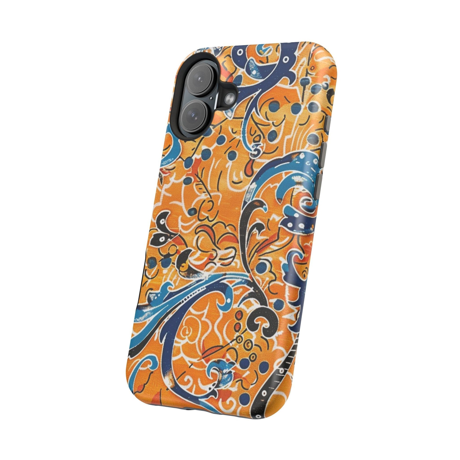 Floral Swirl Magnetic Impact - Resistant Phone Case - DIGITAL X