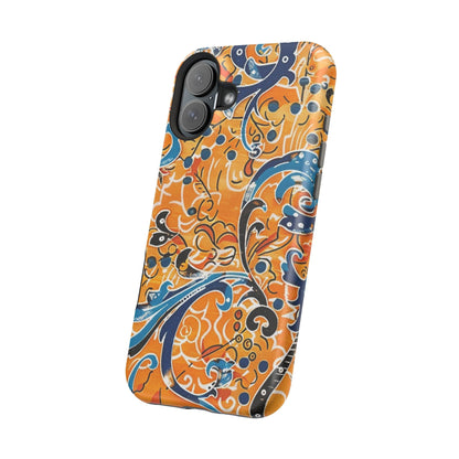 Floral Swirl Magnetic Impact - Resistant Phone Case - DIGITAL X
