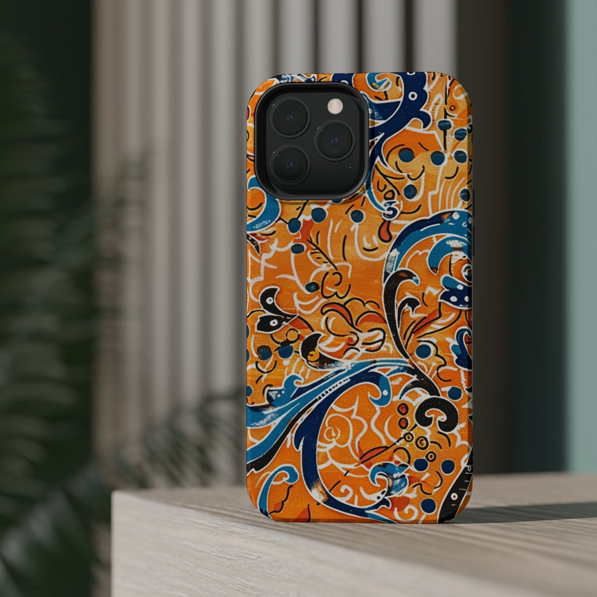 Floral Swirl Magnetic Impact - Resistant Phone Case - DIGITAL X