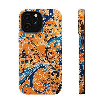 Floral Swirl Magnetic Impact - Resistant Phone Case - DIGITAL X