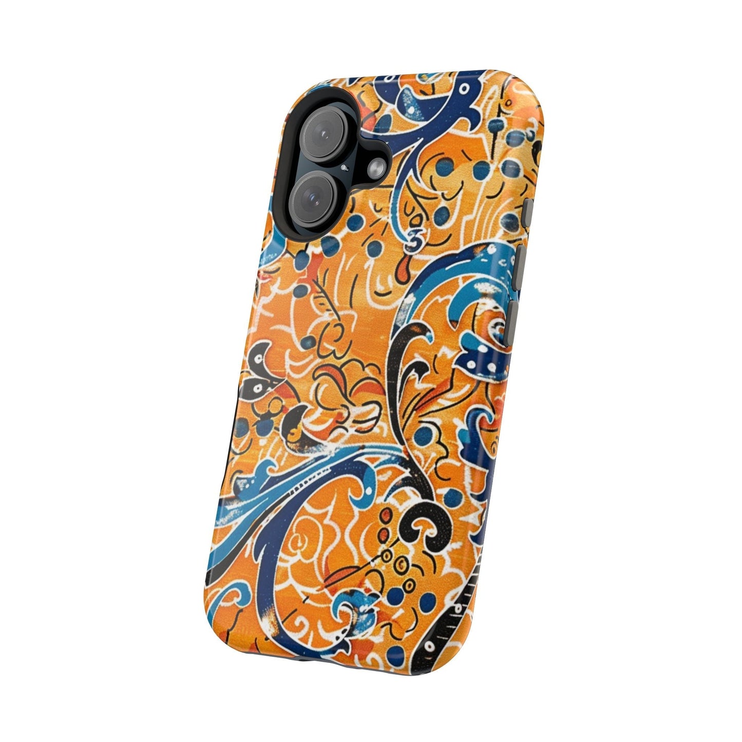 Floral Swirl Magnetic Impact - Resistant Phone Case - DIGITAL X