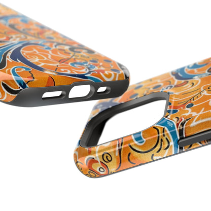 Floral Swirl Magnetic Impact - Resistant Phone Case - DIGITAL X