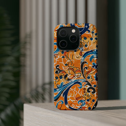 Floral Swirl Magnetic Impact - Resistant Phone Case - DIGITAL X