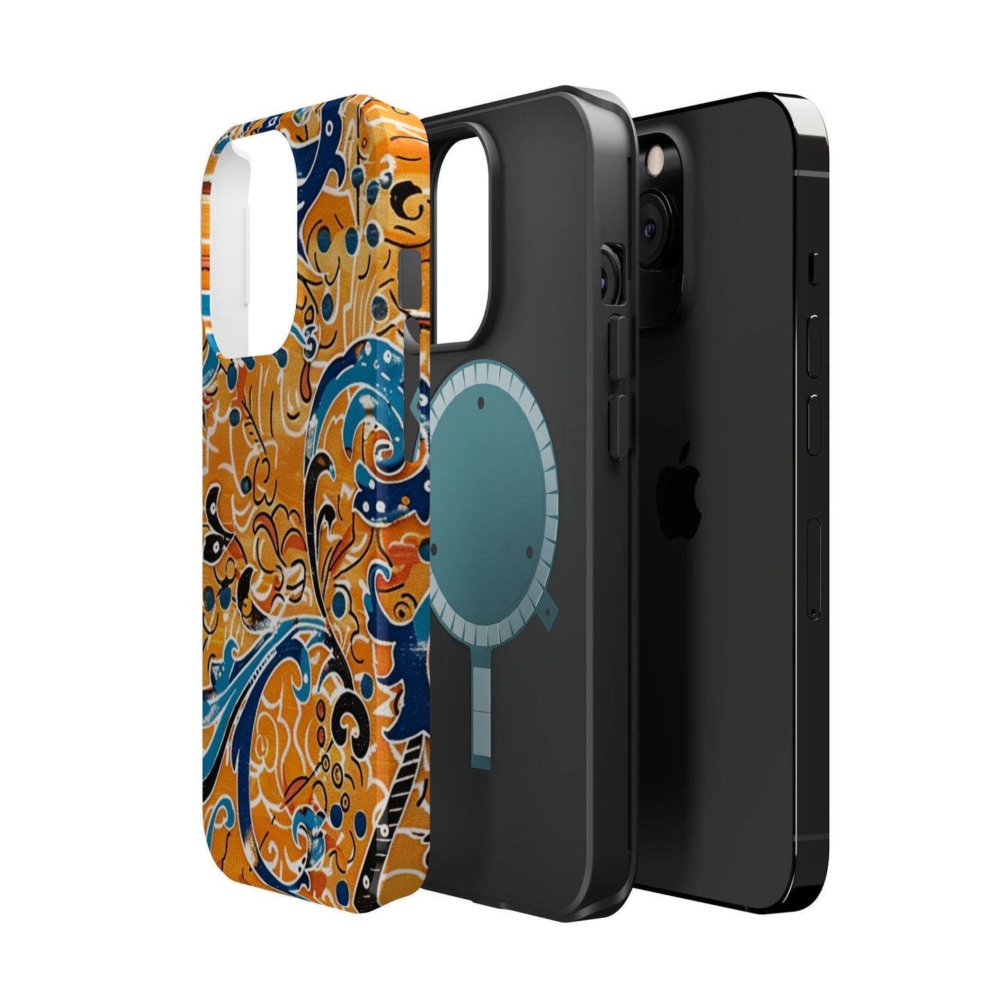 Floral Swirl Magnetic Impact - Resistant Phone Case - DIGITAL X