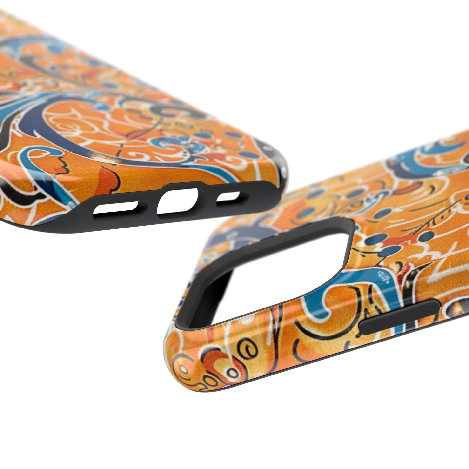 Floral Swirl Magnetic Impact - Resistant Phone Case - DIGITAL X
