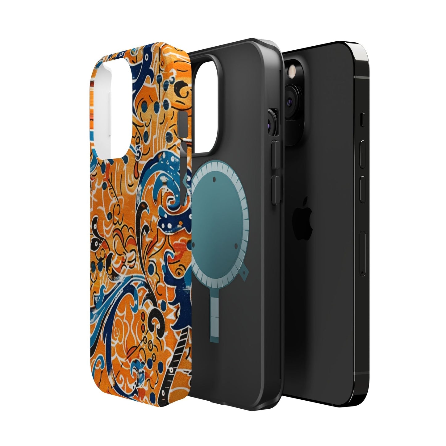 Floral Swirl Magnetic Impact - Resistant Phone Case - DIGITAL X