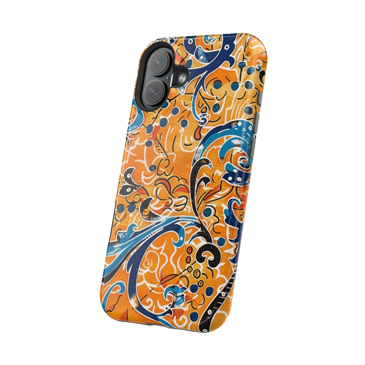 Floral Swirl Magnetic Impact - Resistant Phone Case - DIGITAL X