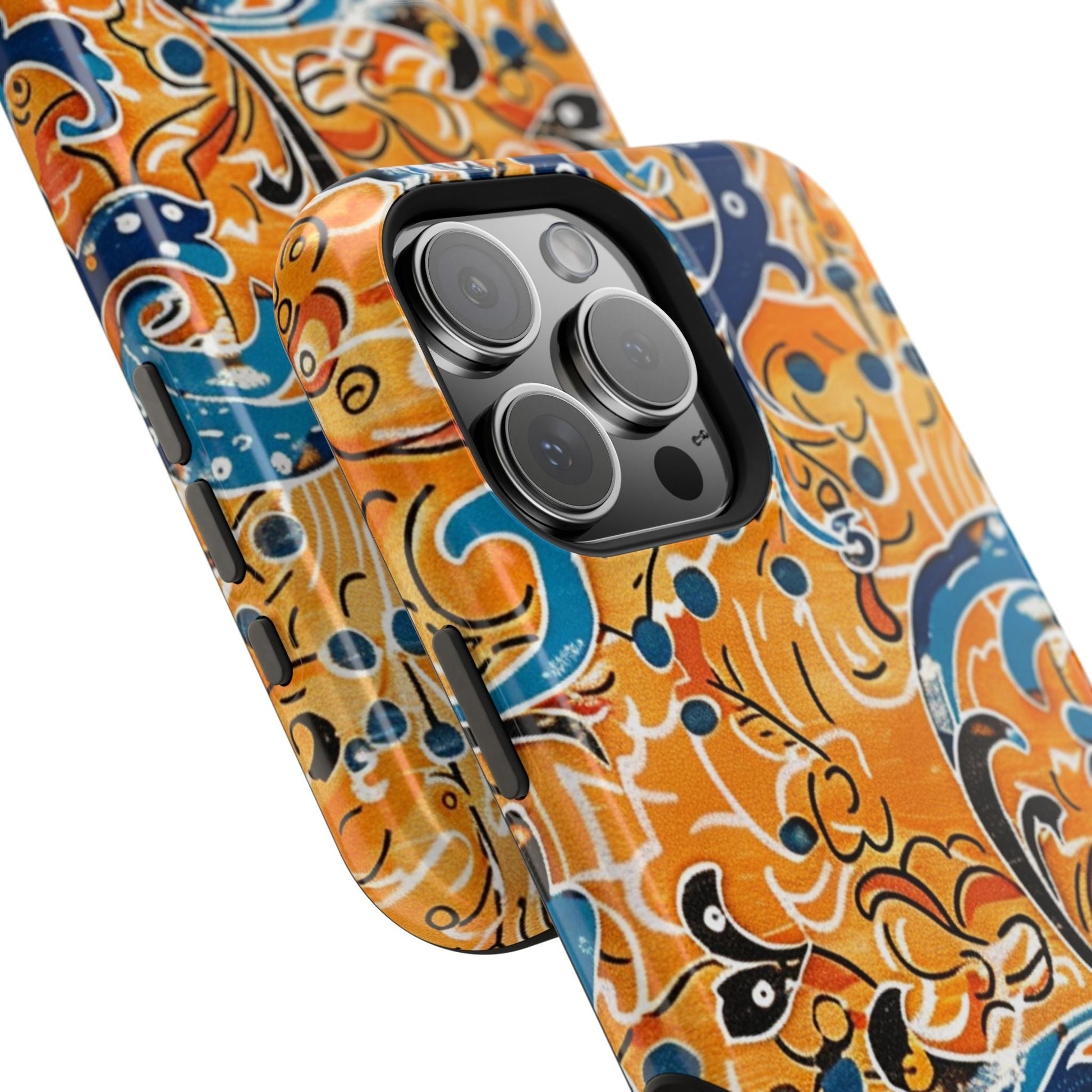 Floral Swirl Magnetic Impact - Resistant Phone Case - DIGITAL X