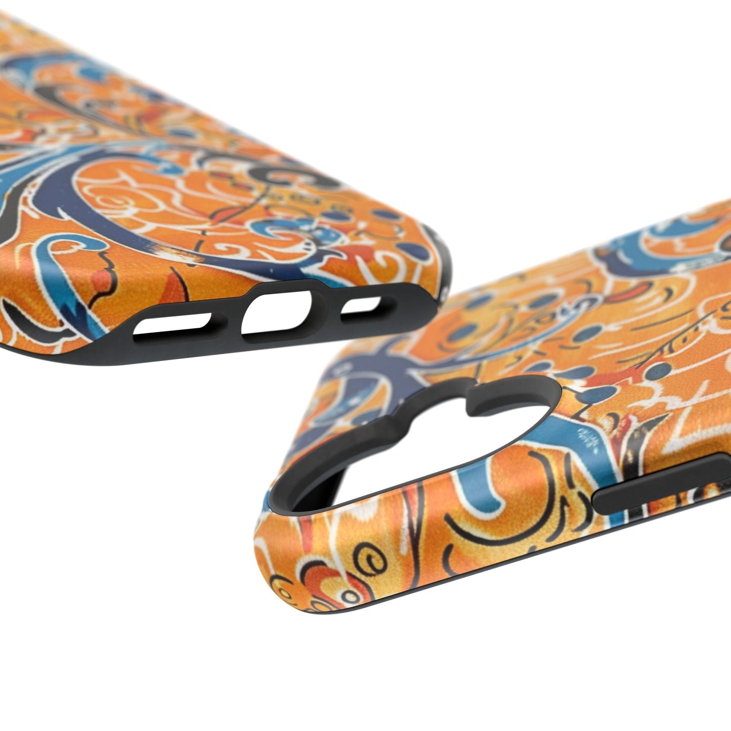 Floral Swirl Magnetic Impact - Resistant Phone Case - DIGITAL X