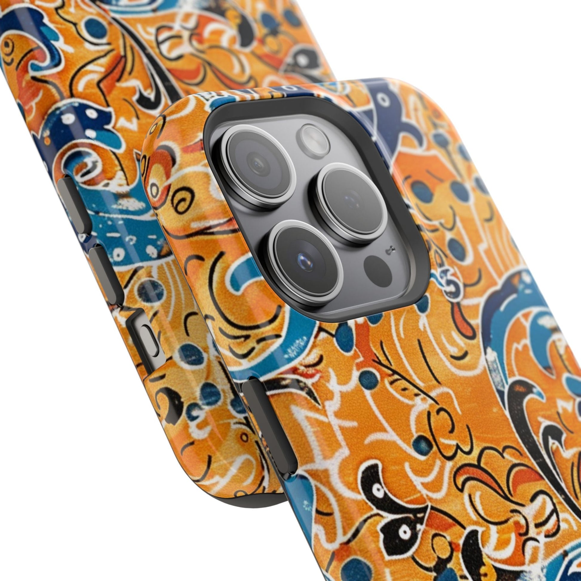 Floral Swirl Magnetic Impact - Resistant Phone Case - DIGITAL X