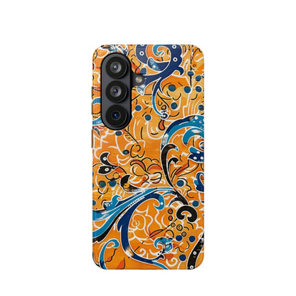 Floral Swirl Magnetic Impact - Resistant Phone Case - DIGITAL X