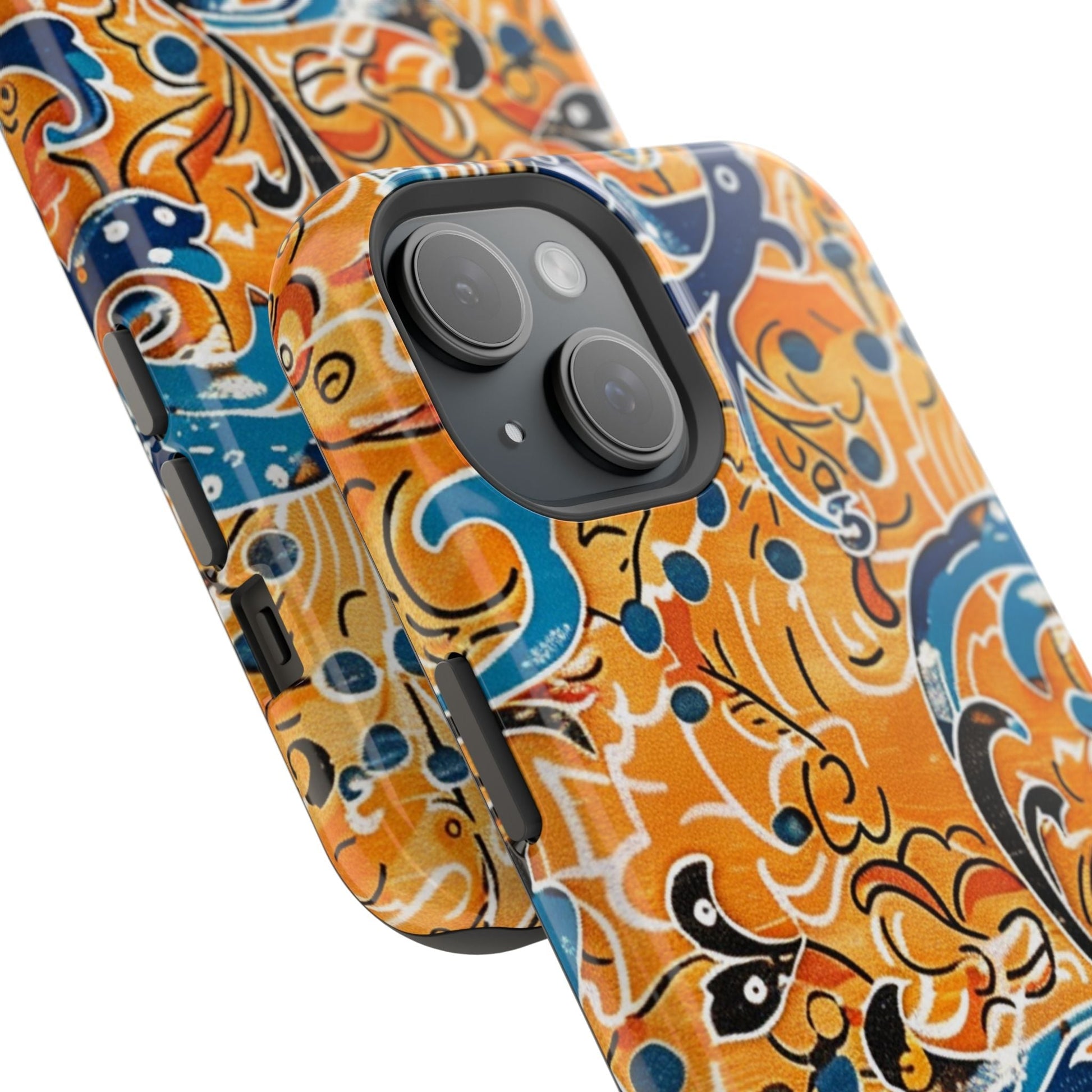 Floral Swirl Magnetic Impact - Resistant Phone Case - DIGITAL X