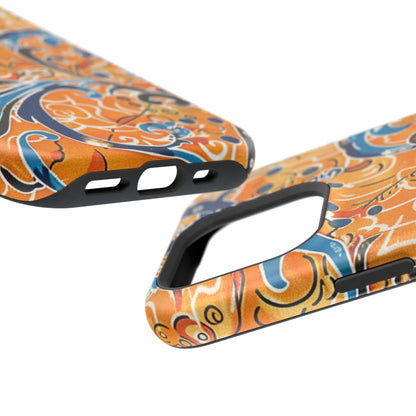 Floral Swirl Magnetic Impact - Resistant Phone Case - DIGITAL X