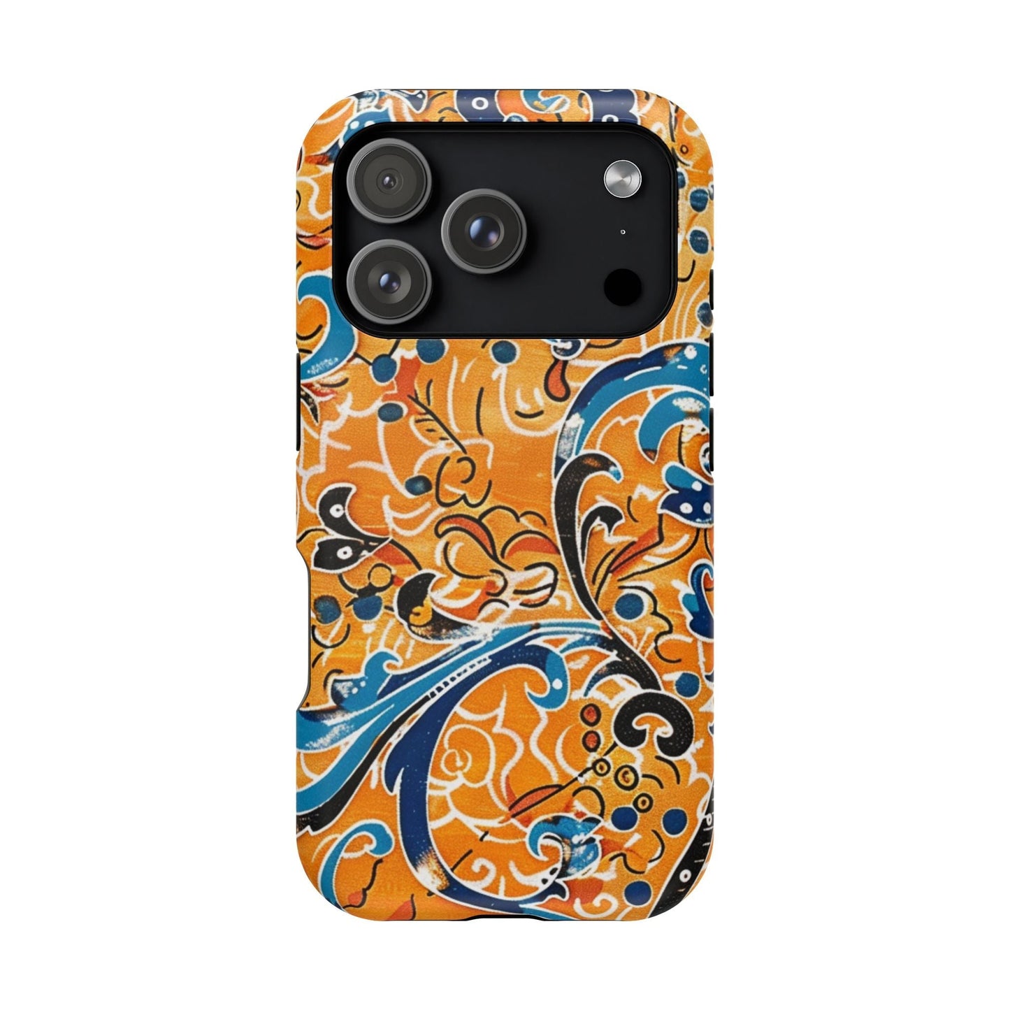 Floral Swirl Magnetic Impact - Resistant Phone Case - DIGITAL X