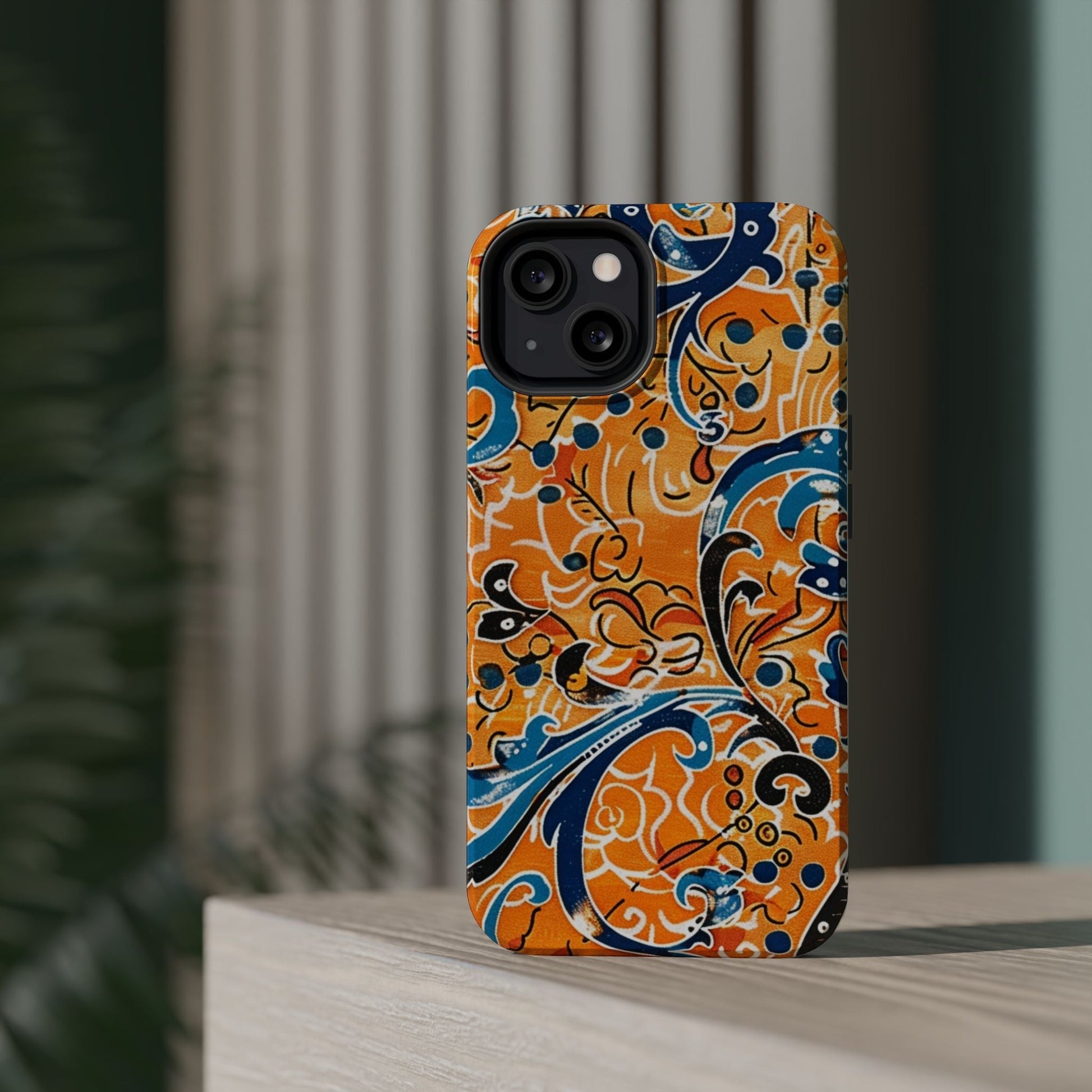 Floral Swirl Magnetic Impact - Resistant Phone Case - DIGITAL X