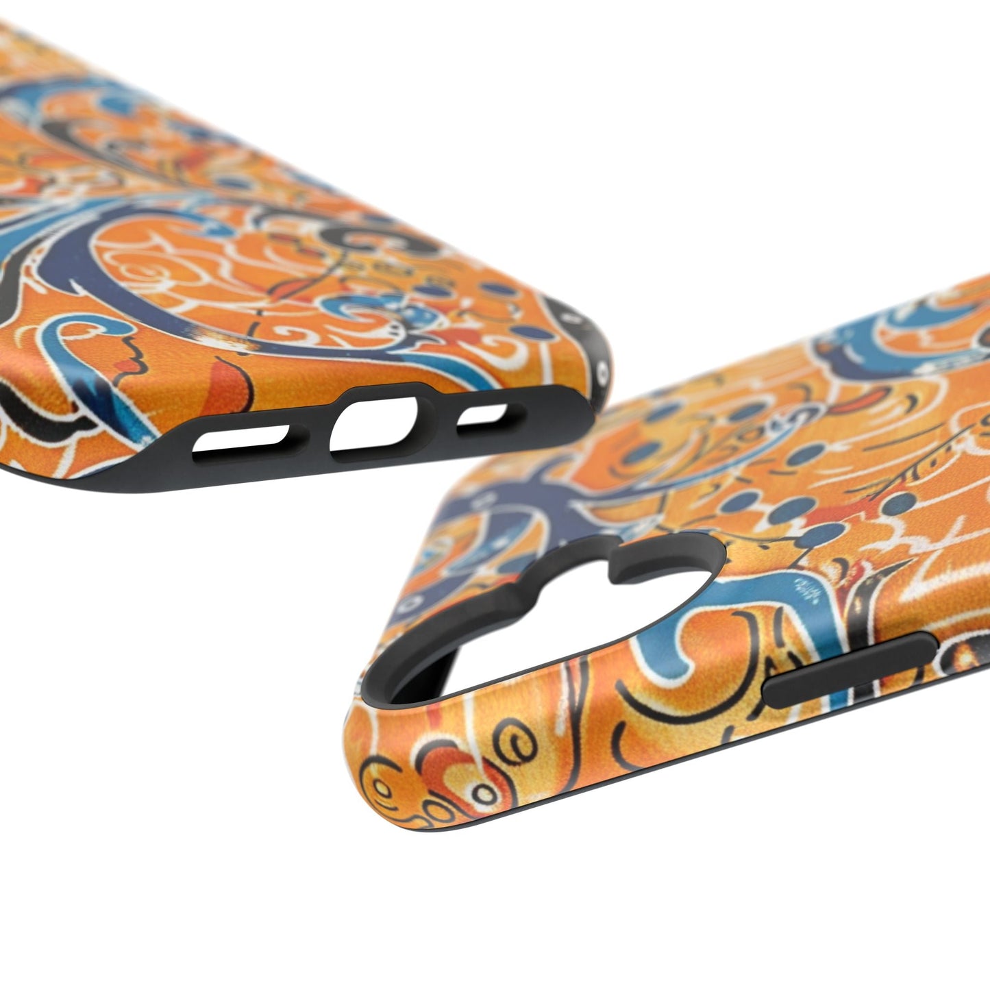 Floral Swirl Magnetic Impact - Resistant Phone Case - DIGITAL X
