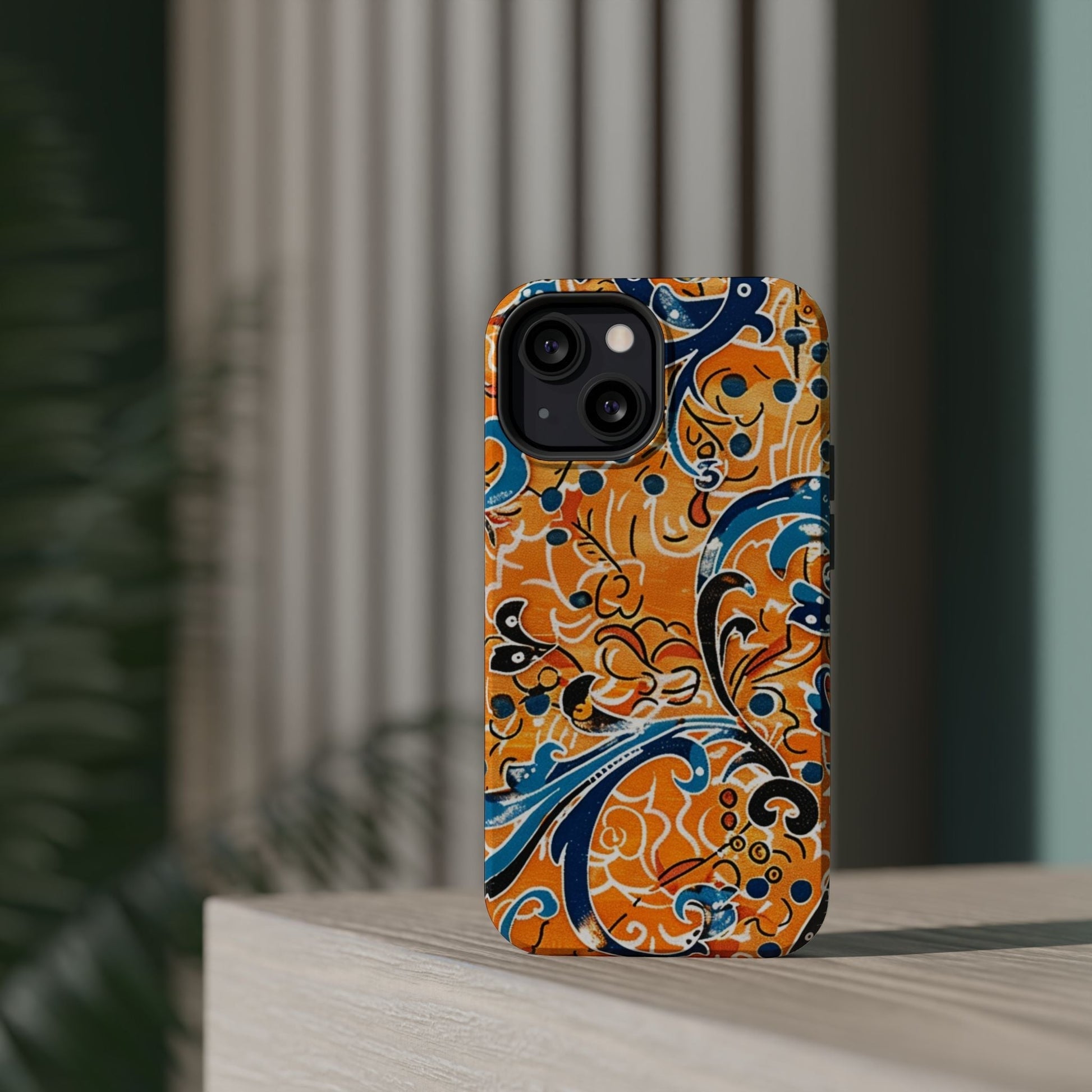Floral Swirl Magnetic Impact - Resistant Phone Case - DIGITAL X