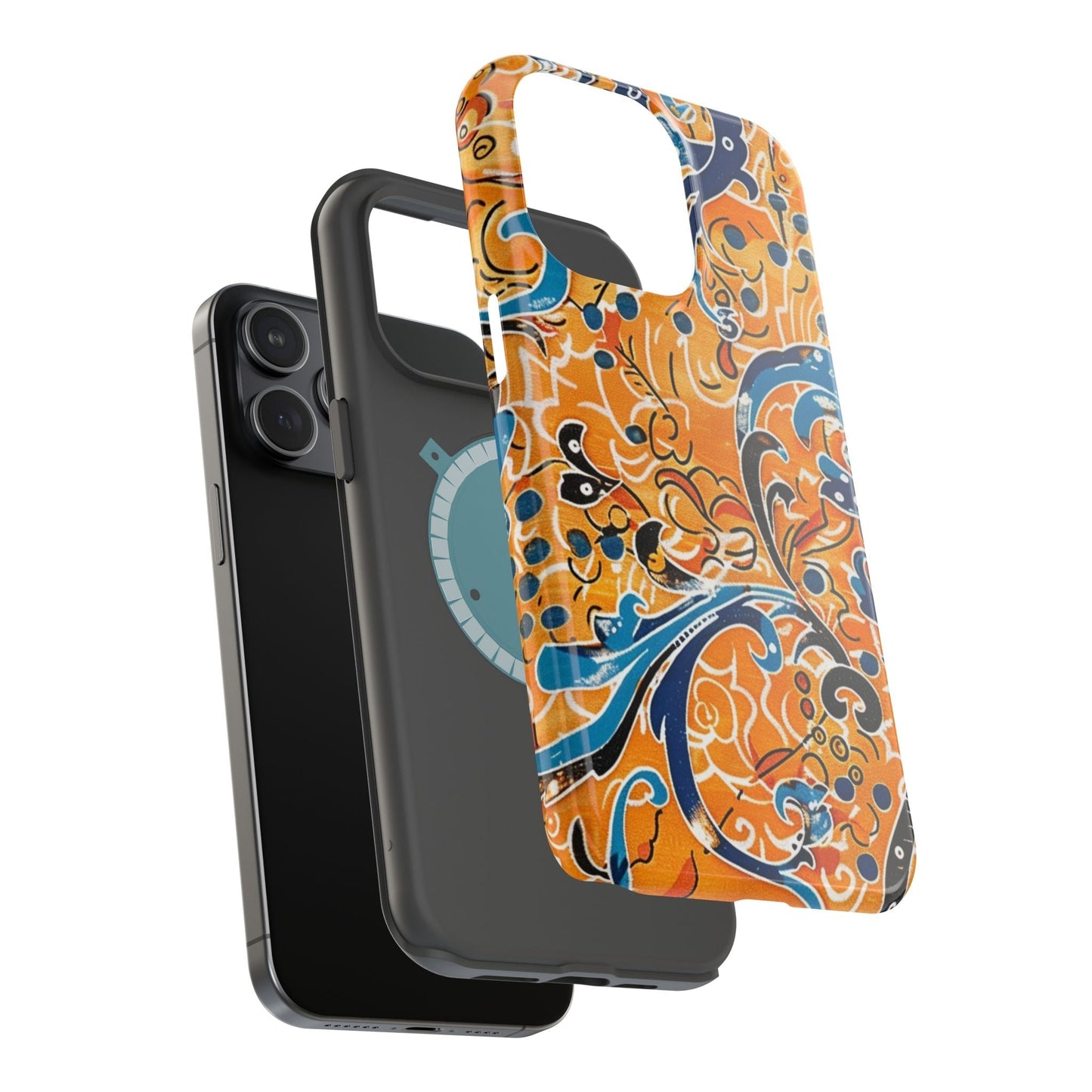 Floral Swirl Magnetic Impact - Resistant Phone Case - DIGITAL X