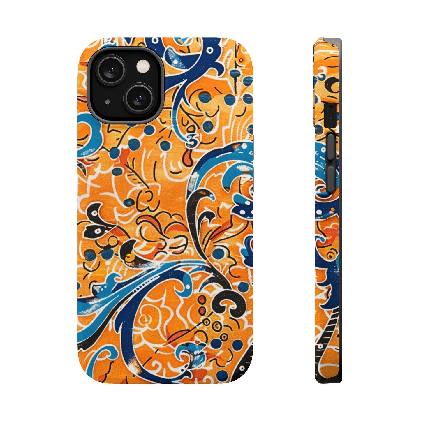 Floral Swirl Magnetic Impact - Resistant Phone Case - DIGITAL X