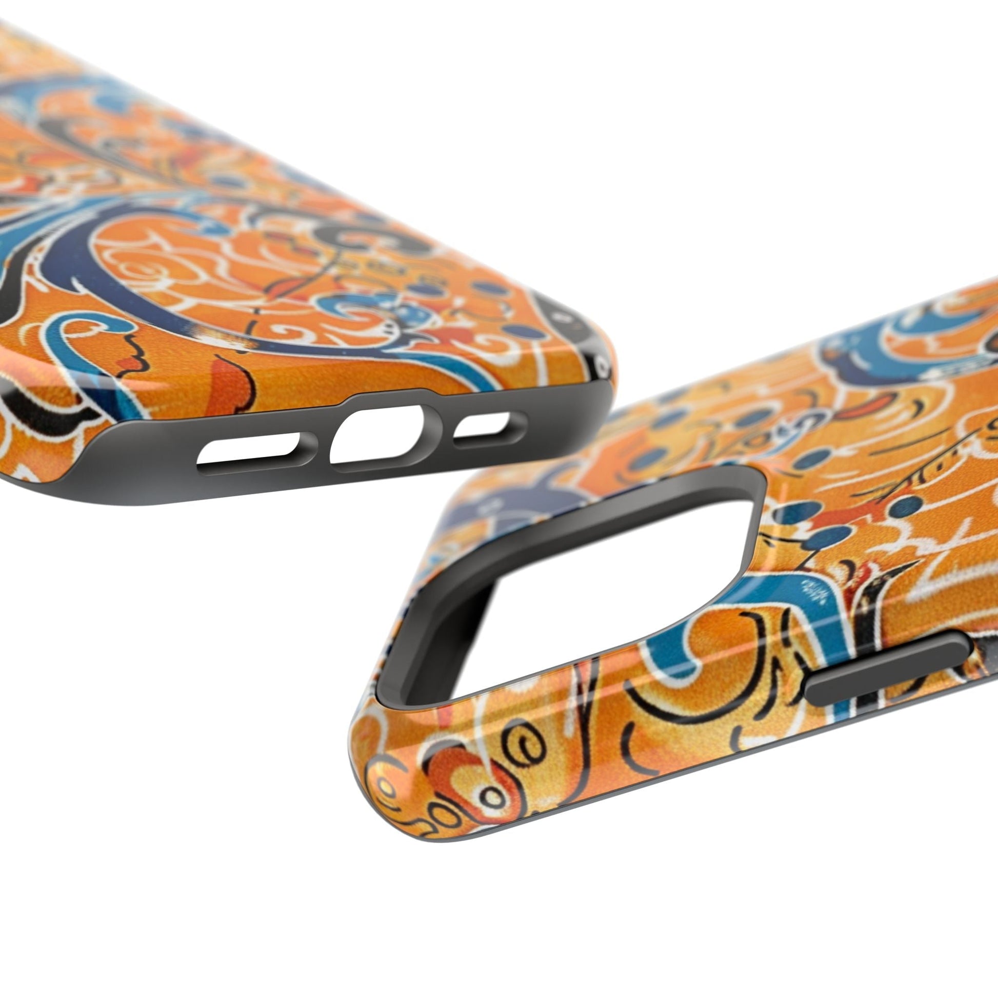 Floral Swirl Magnetic Impact - Resistant Phone Case - DIGITAL X
