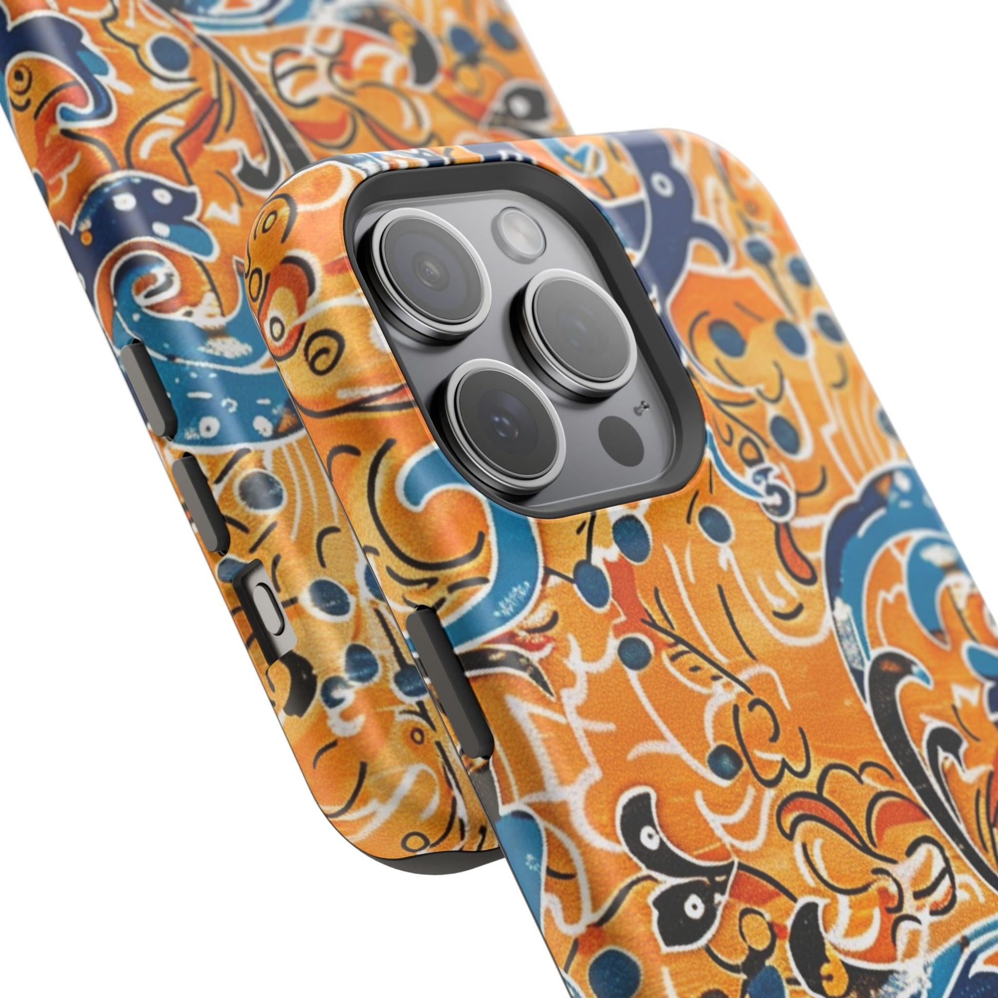 Floral Swirl Magnetic Impact - Resistant Phone Case - DIGITAL X
