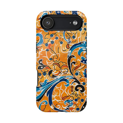 Floral Swirl Magnetic Impact - Resistant Phone Case - DIGITAL X