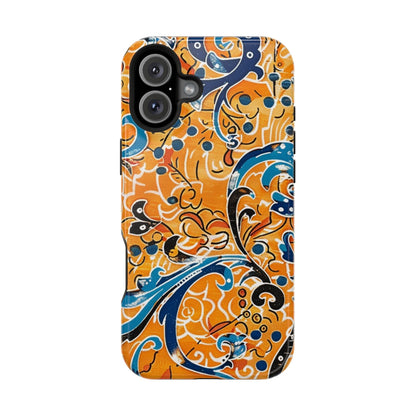 Floral Swirl Magnetic Impact - Resistant Phone Case - DIGITAL X