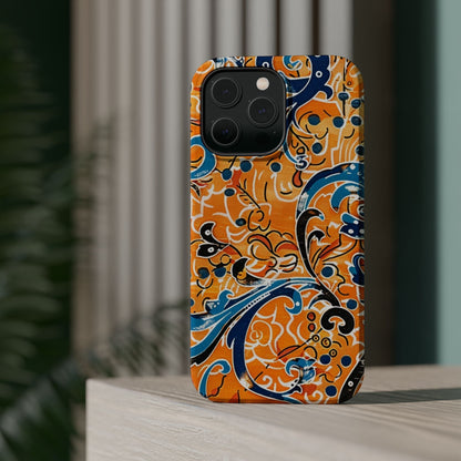 Floral Swirl Magnetic Impact - Resistant Phone Case - DIGITAL X