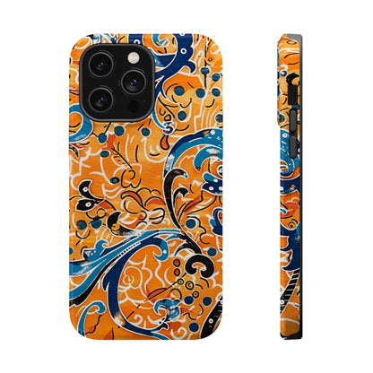 Floral Swirl Magnetic Impact - Resistant Phone Case - DIGITAL X