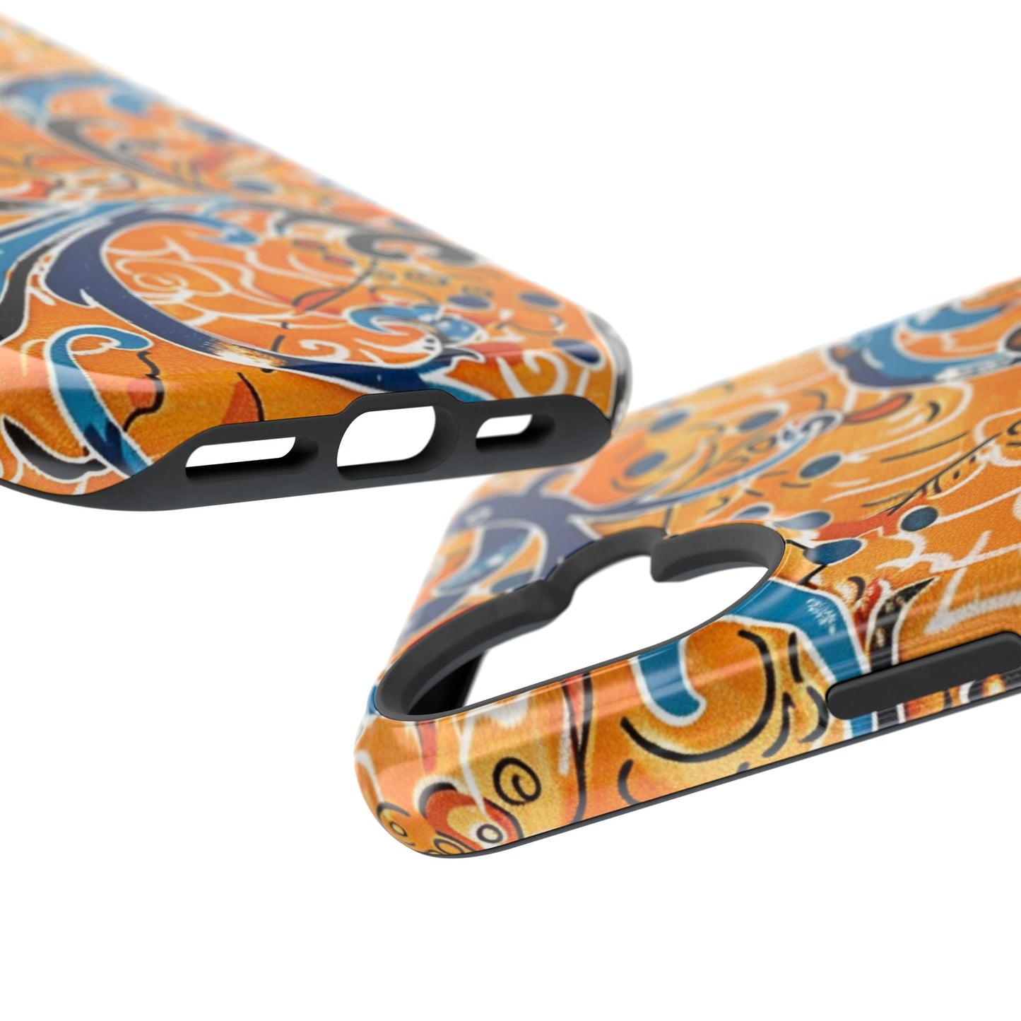 Floral Swirl Magnetic Impact - Resistant Phone Case - DIGITAL X