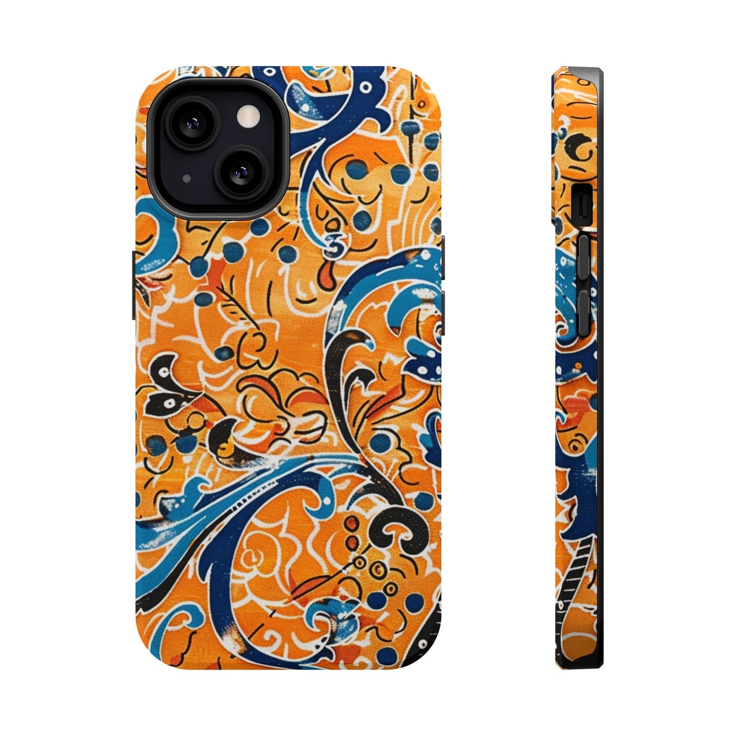 Floral Swirl Magnetic Impact - Resistant Phone Case - DIGITAL X