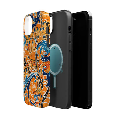 Floral Swirl Magnetic Impact - Resistant Phone Case - DIGITAL X